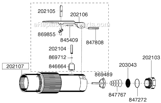 Page C Diagram and Parts List for 116GLF-115A-D3T4  Dotco Angle Grinder