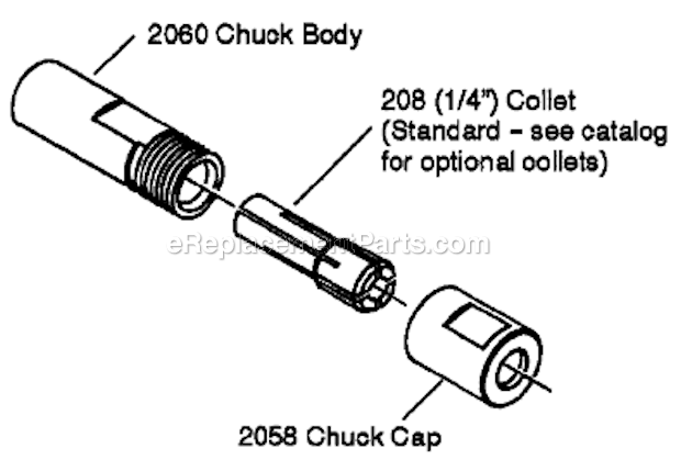 Page C Diagram and Parts List for 12L2600-01  Dotco Angle Grinder