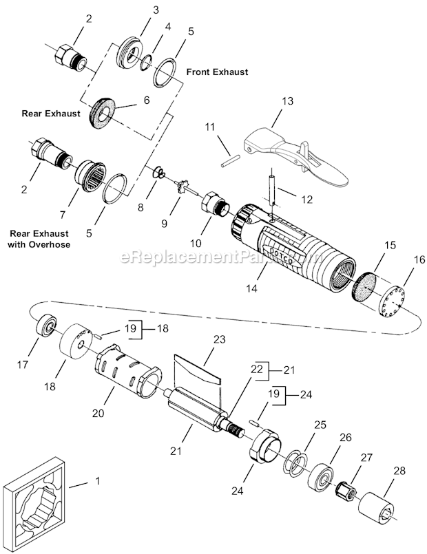 Page A Diagram and Parts List for 12L2751-80  Dotco Sander Polisher
