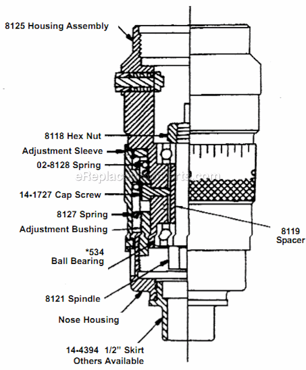 Page B Diagram and Parts List for 14CFS60-95  Dotco Riveter