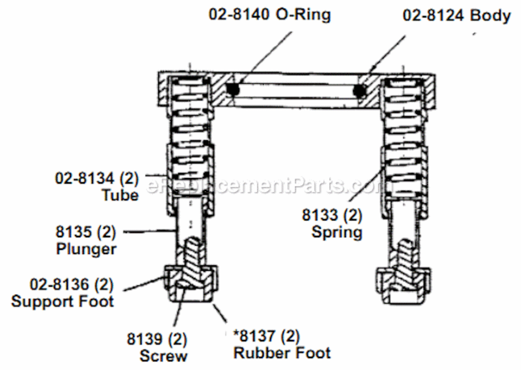 Page C Diagram and Parts List for 14CFS60-95  Dotco Riveter