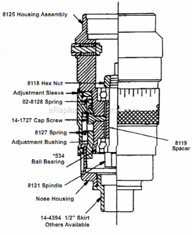Page B Diagram and Parts List for 14CFS60-98  Dotco Riveter