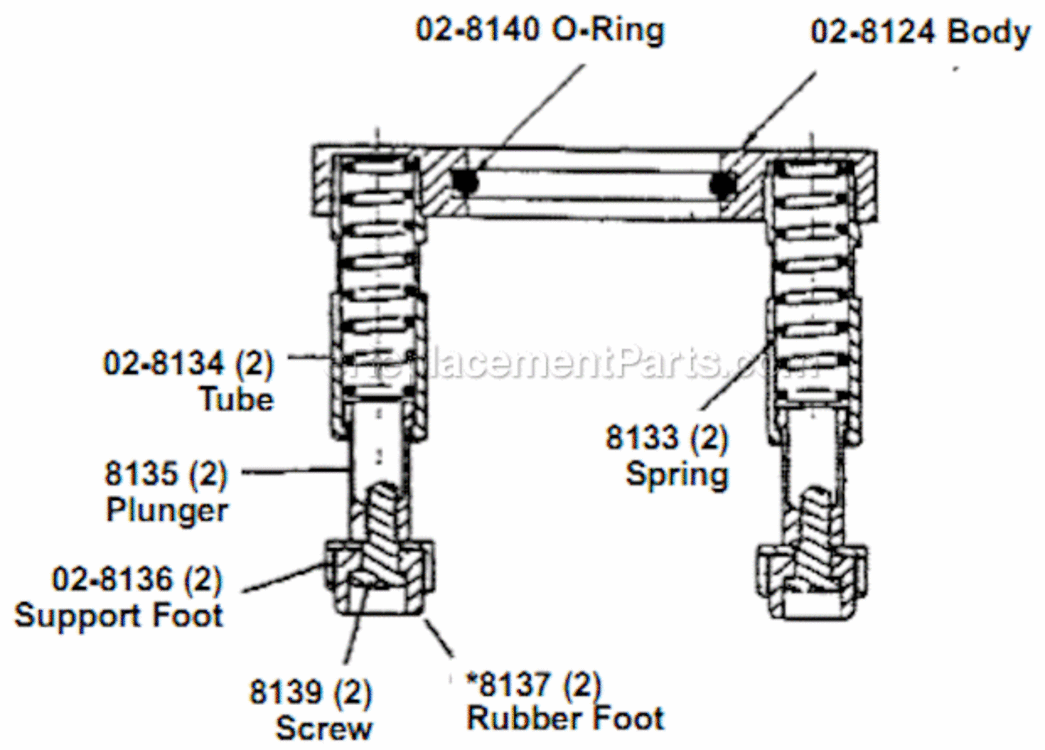 Page C Diagram and Parts List for 14CFS60-98  Dotco Riveter