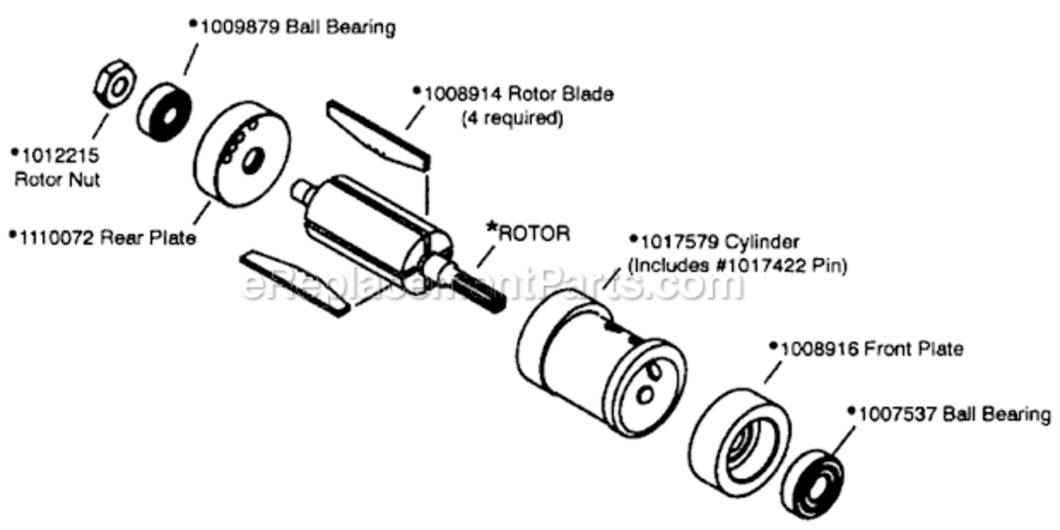 Page B Diagram and Parts List for 14CFS90-38  Dotco Drill