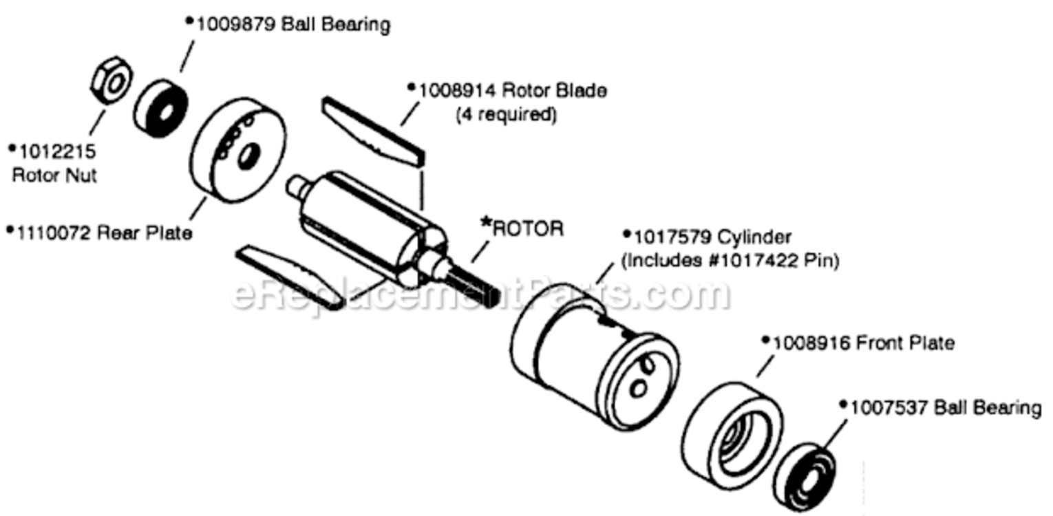 Page B Diagram and Parts List for 14CFS91-38  Dotco Drill