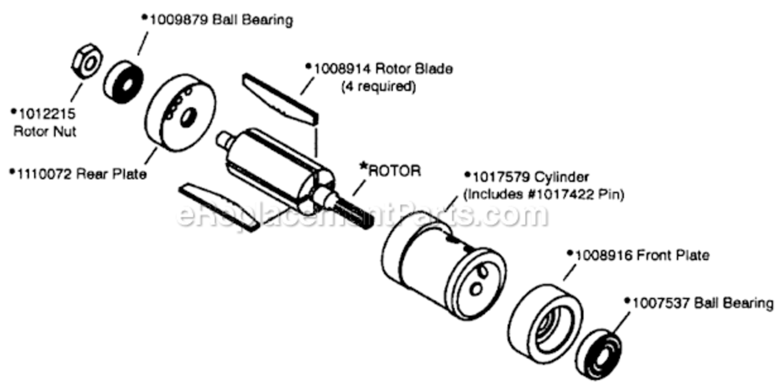 Page B Diagram and Parts List for 14CFS92-38  Dotco Drill