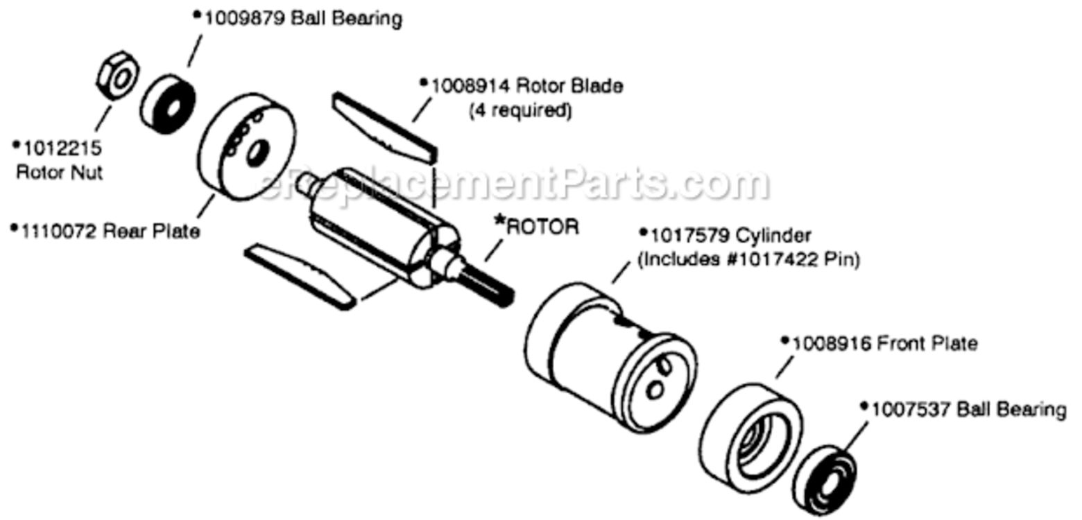 Page B Diagram and Parts List for 14CFS96-38  Dotco Drill