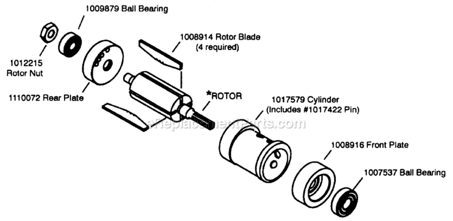 Page B Diagram and Parts List for 14CFS97-38  Dotco Drill