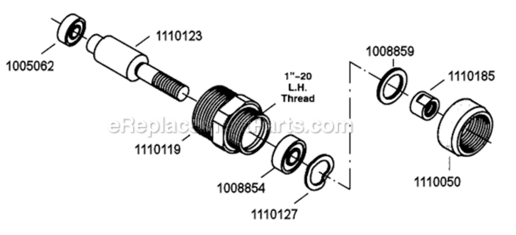 Page B Diagram and Parts List for 15LF081-38  Dotco Drill