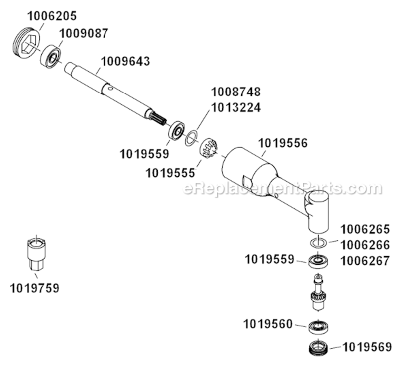 Page C Diagram and Parts List for 15LS281-62  Dotco Drill