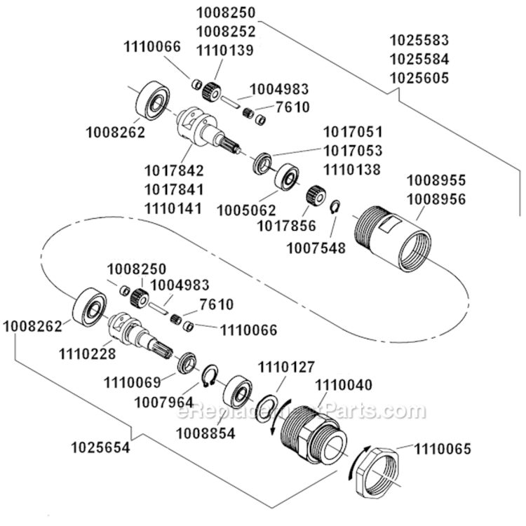 Page B Diagram and Parts List for 15LS285-62  Dotco Drill