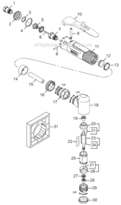 Part Location Diagram of 01-2518 Dotco Valve