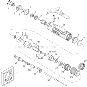 Part Location Diagram of 04-0042 Dotco Motor Kit
