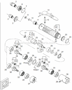 Part Location Diagram of 2912 Dotco Rotor