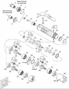 Part Location Diagram of 1959 Dotco Rotor