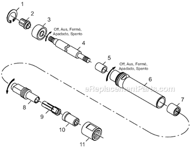 Page C Diagram and Parts List for 12L1112-36  Dotco Angle Grinder