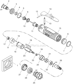 Part Location Diagram of 01-1043 Dotco Lock Ring