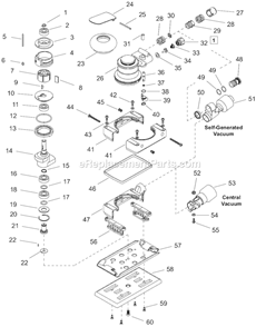 Page A Diagram and Parts List for 12L1850-07HL  Dotco Orbital or Palm Sander
