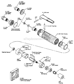 Page A Diagram and Parts List for 12L2240-90  Dotco Saw