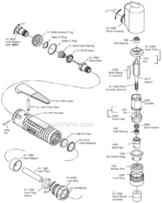 Page A Diagram and Parts List for 12L2384-01  Dotco Sander Polisher