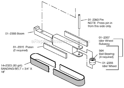 Part Location Diagram of 14-0190 Dotco Hex Key-(9/64")