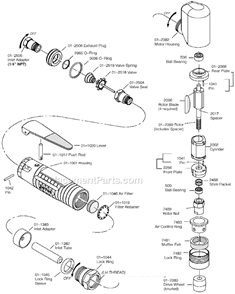 Page A Diagram and Parts List for 12L2384-K1  Dotco Sander Polisher