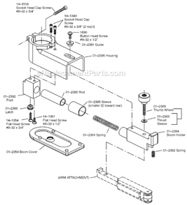 Page B Diagram and Parts List for 12L2384-K1  Dotco Sander Polisher
