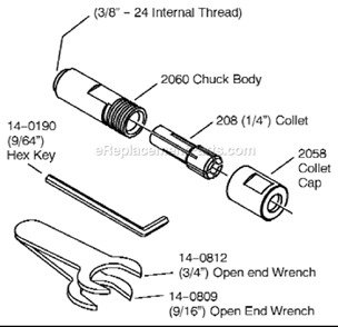 Page C Diagram and Parts List for 12L2384-K1  Dotco Sander Polisher