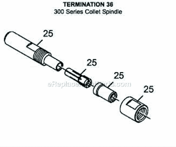 Page B Diagram and Parts List for 12L2502-36  Dotco Angle Grinder