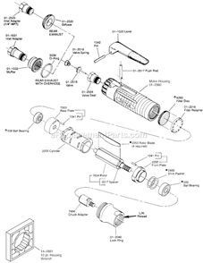 Part Location Diagram of 01-2560 Cleco Motor Housing