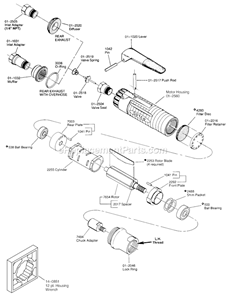 Page A Diagram and Parts List for 12L2718-36  Dotco Angle Grinder