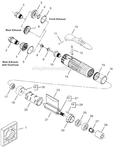 Page A Diagram and Parts List for 12L2751-80  Dotco Sander Polisher