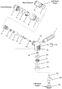 Page B Diagram and Parts List for 12L2751-80  Dotco Sander Polisher