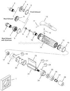 Page A Diagram and Parts List for 12L2752-80  Dotco Sander Polisher