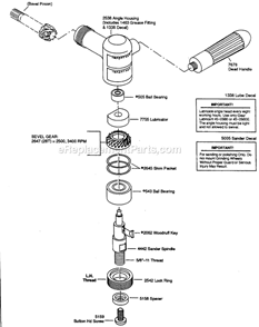 Page C Diagram and Parts List for 12L4203-80  Dotco Sander Polisher