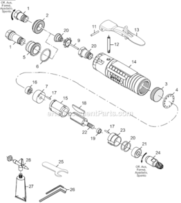 Part Location Diagram of 04-0078 Dotco Bevel Gear Kit