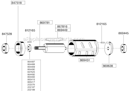 Page B Diagram and Parts List for 136GLF-115A-D3T4  Dotco Angle Grinder
