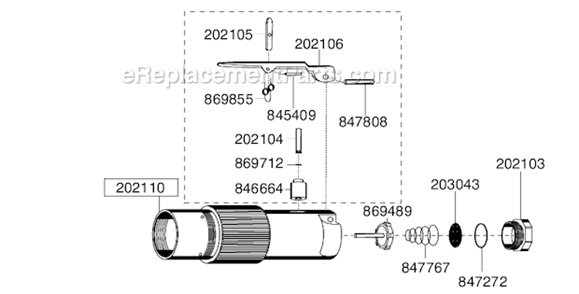 Page C Diagram and Parts List for 136GLF-115A-D3T4  Dotco Angle Grinder