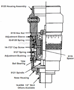 Page B Diagram and Parts List for 14CFS60-95  Dotco Riveter