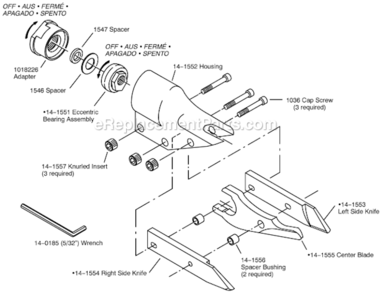 Page C Diagram and Parts List for 14CFS93-98  Dotco Nibbler & Shears