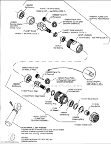 Page C Diagram and Parts List for 14CFS97-38  Dotco Drill
