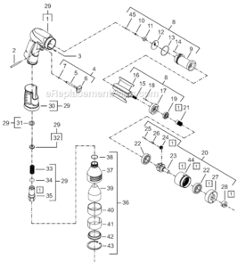 Page A Diagram and Parts List for 14CHL92-51  Dotco Drill