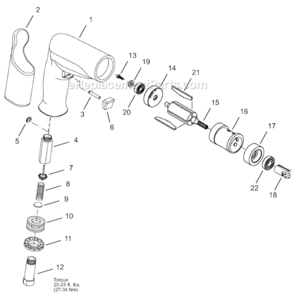 Part Location Diagram of 1010770 Cleco Ball Bearing
