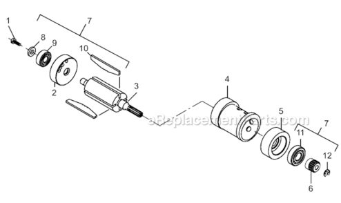 Page B Diagram and Parts List for 14CNL90-40  Dotco Drill