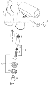 Page A Diagram and Parts List for 14CNL91-40  Dotco Drill