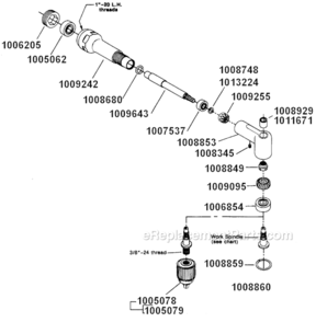 Page C Diagram and Parts List for 15LF282-52  Dotco Drill