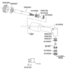 Page C Diagram and Parts List for 15LF284-62  Dotco Drill