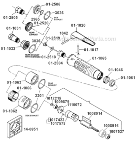 Page A Diagram and Parts List for 15LF286-52  Dotco Drill