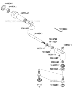 Page C Diagram and Parts List for 15LN281-52  Dotco Drill