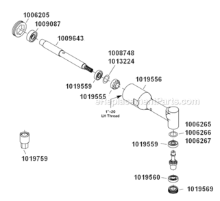 Page C Diagram and Parts List for 15LN284-62  Dotco Drill